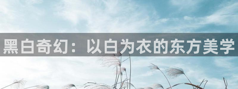 樱花动漫app在线观：黑白奇幻：以白为衣的东方美学