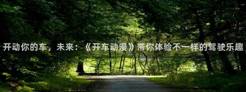 樱花动漫tv版：开动你的车，未来：《开车动漫》带你体验不一样的驾驶乐趣
